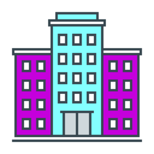 Corporate Wellness - Office Building Icon